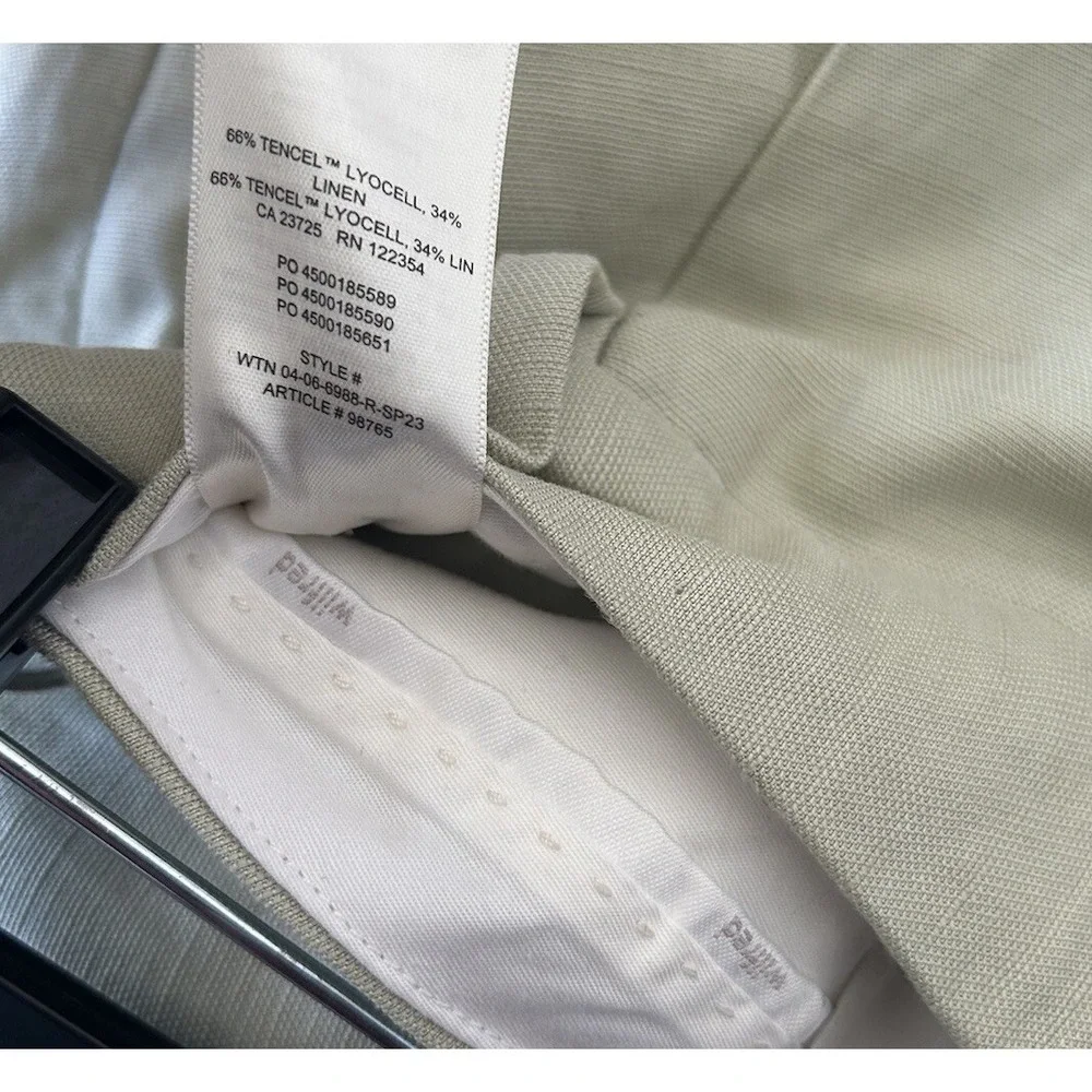 Aritzia Wilfred‎ The Effortless Sage Linen High Waist Women's Pants Wide Leg 12